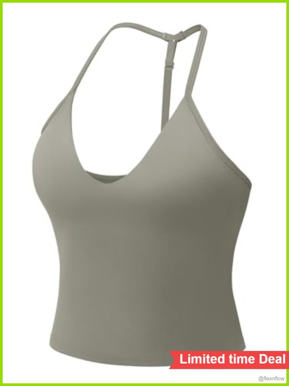 Women's Impact Halter Tank Top with Built-In Bra